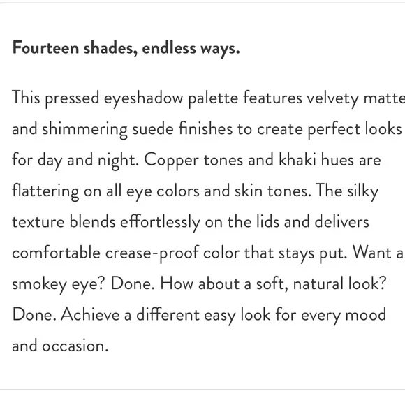 NIB Laura Geller The Casual Collection Eyeshadow Palette Copper Khaki 14 Shades - Picture 10 of 10